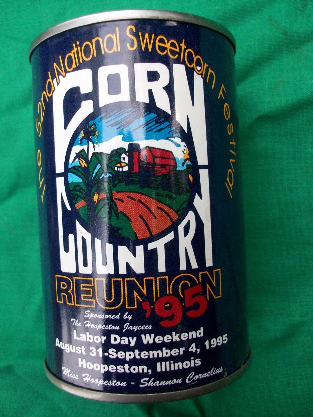 INDIANA FARM HOUSE FIND=HOOPESTON,ILLINOIS 1995 SWEETCORN FESTIVAL BANK