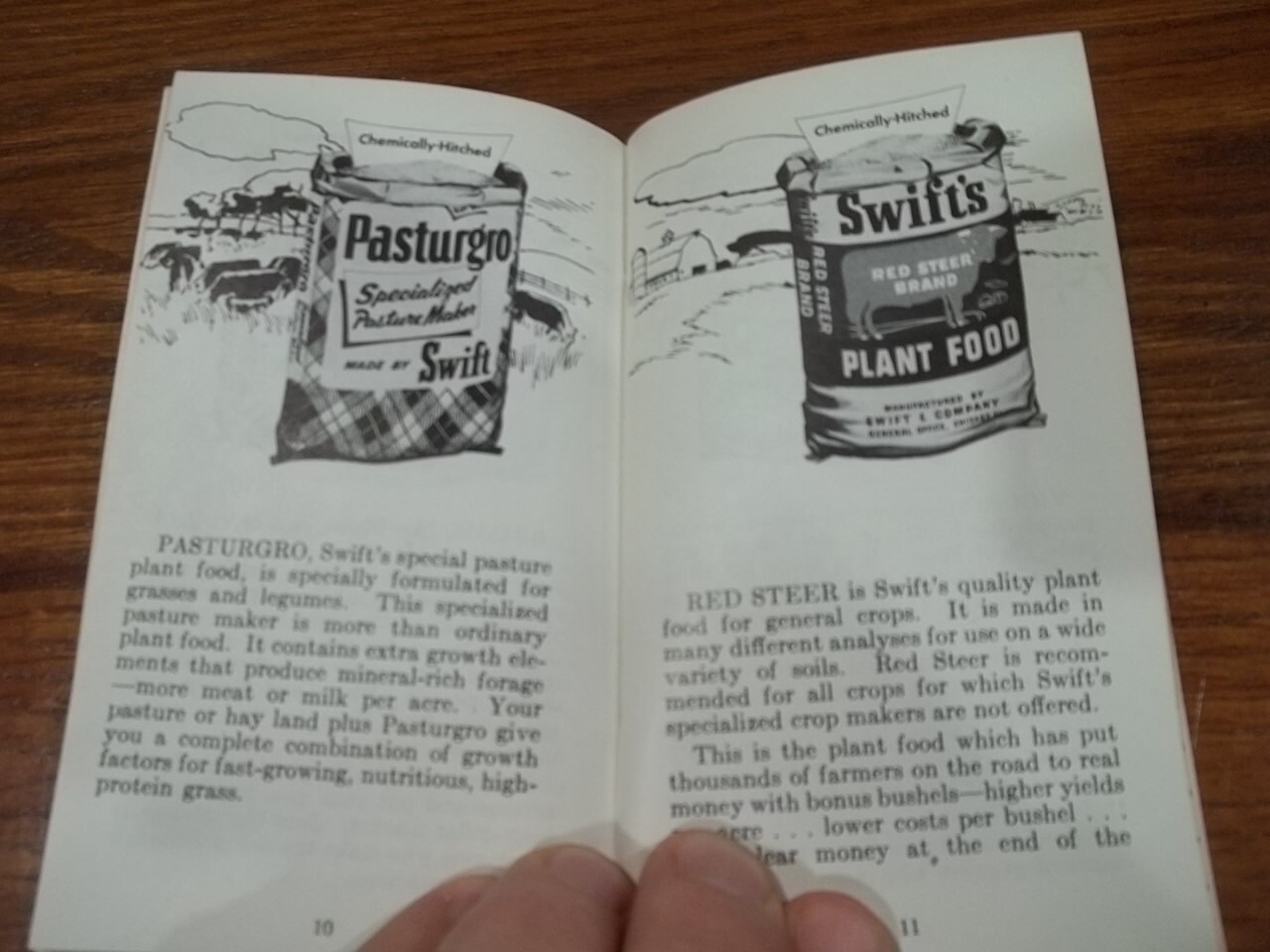 1955 Swift&rsquo;s Red Steer Memo Book & Growth Meter Agriculture Farm Animals