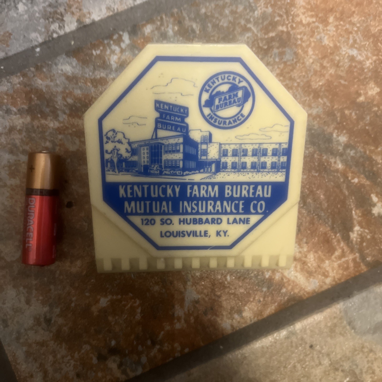 Vintage Kentucky Farm Bureau Insurance Louisville KY Ice Scraper Paperclip Adver