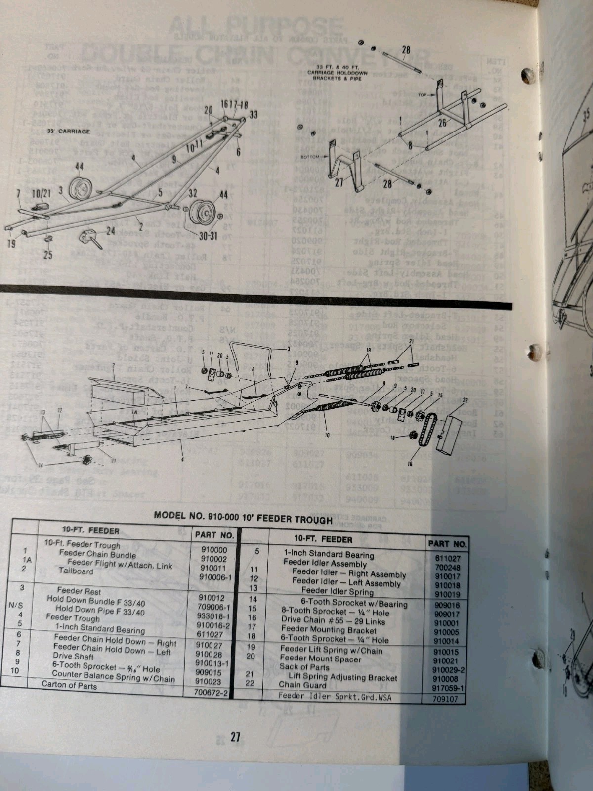1981 Mayrath Industries Inc Replacement Parts Book DEALER SALES CATALOG BROCHURE