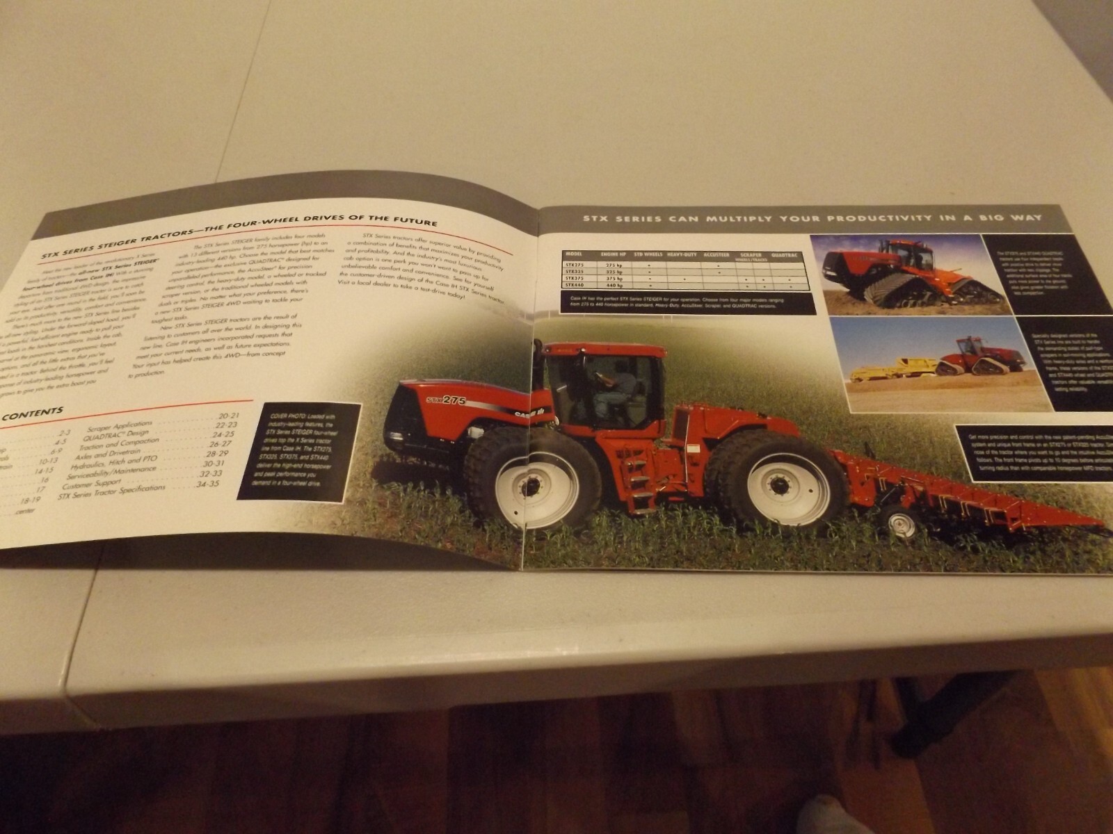 CASE-IH STX SERIES STEIGER TRACTORS 275-440 hp, # CIHAE-388090 2000