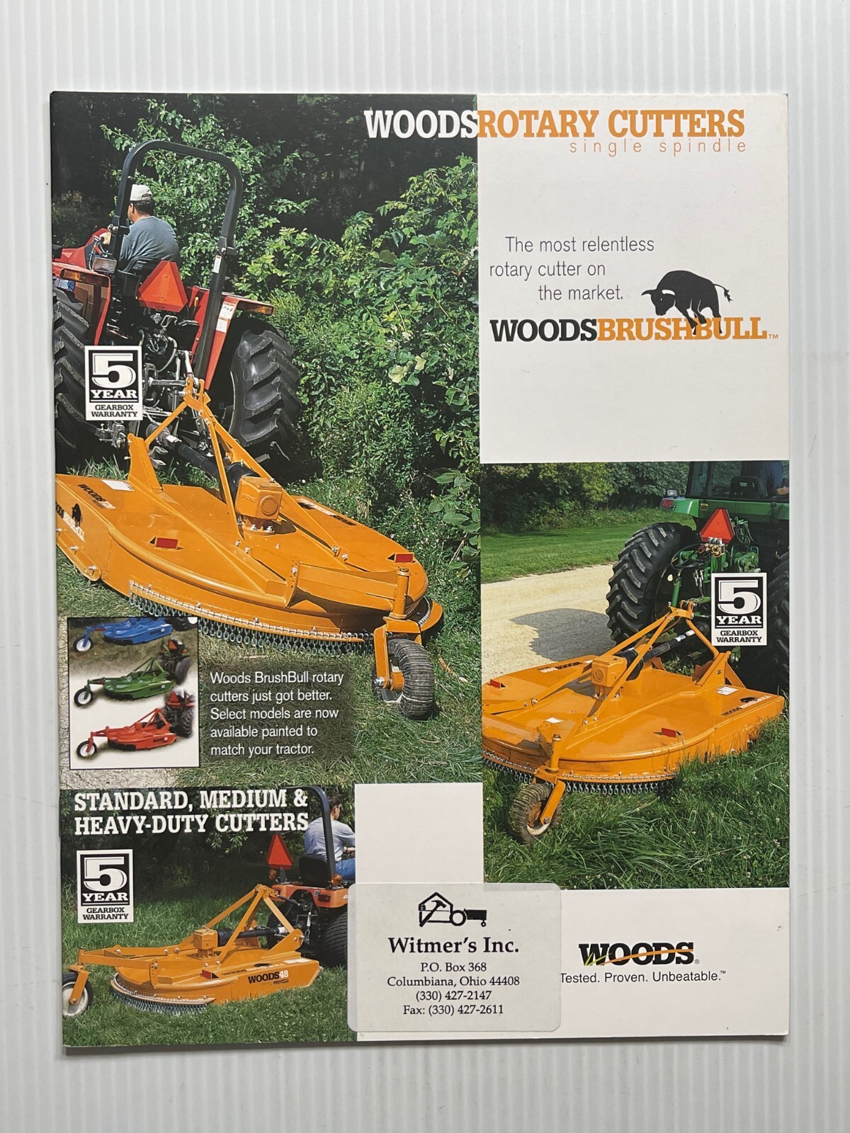 Woods Rotary Cutters / Mowers Sales Brochure *Original Dated 2006* (10 Pages)