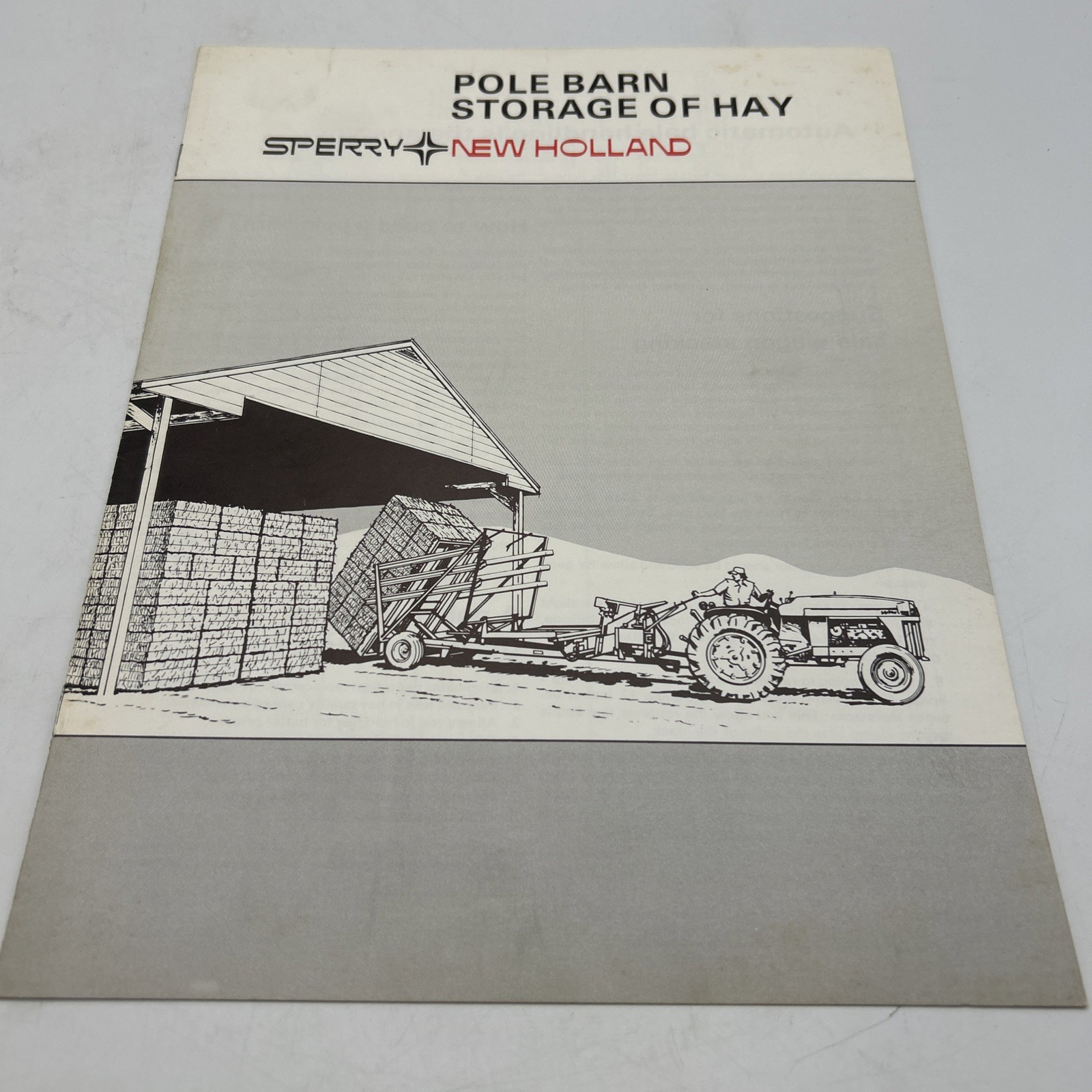 Vintage Sperry New Holland Pole Barn Storage Of Hay