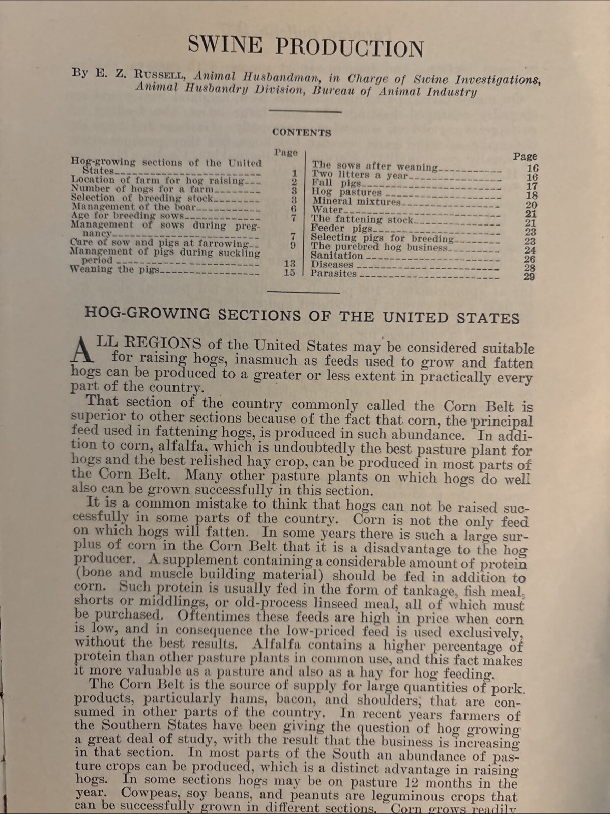 Two U.S.D.A. Famers&rsquo; Bulletins Marketing Poultry 1931 & Swine Production 1928
