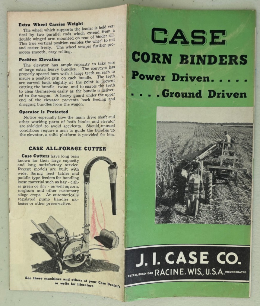 Case Corn Binders For 1946 Brochure DCPA26