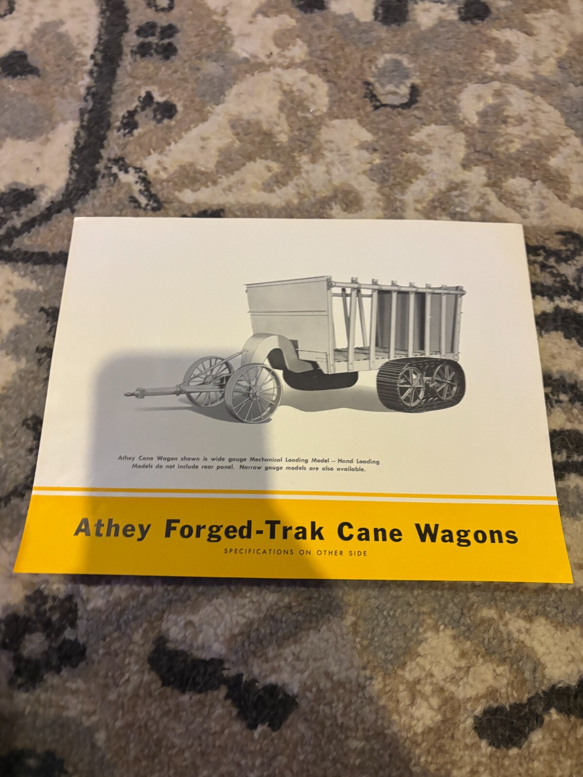 Athey Forged-Trak Cane Wagons For 1948 Brochure FCCA25