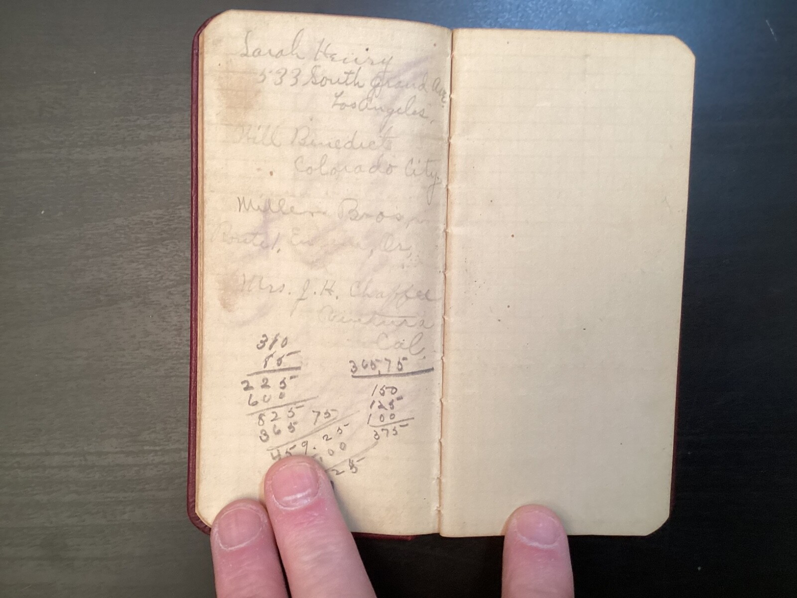 1901-02 Smith Haas Livestock Commission Memo Book Calendar Sioux City KC Chicago