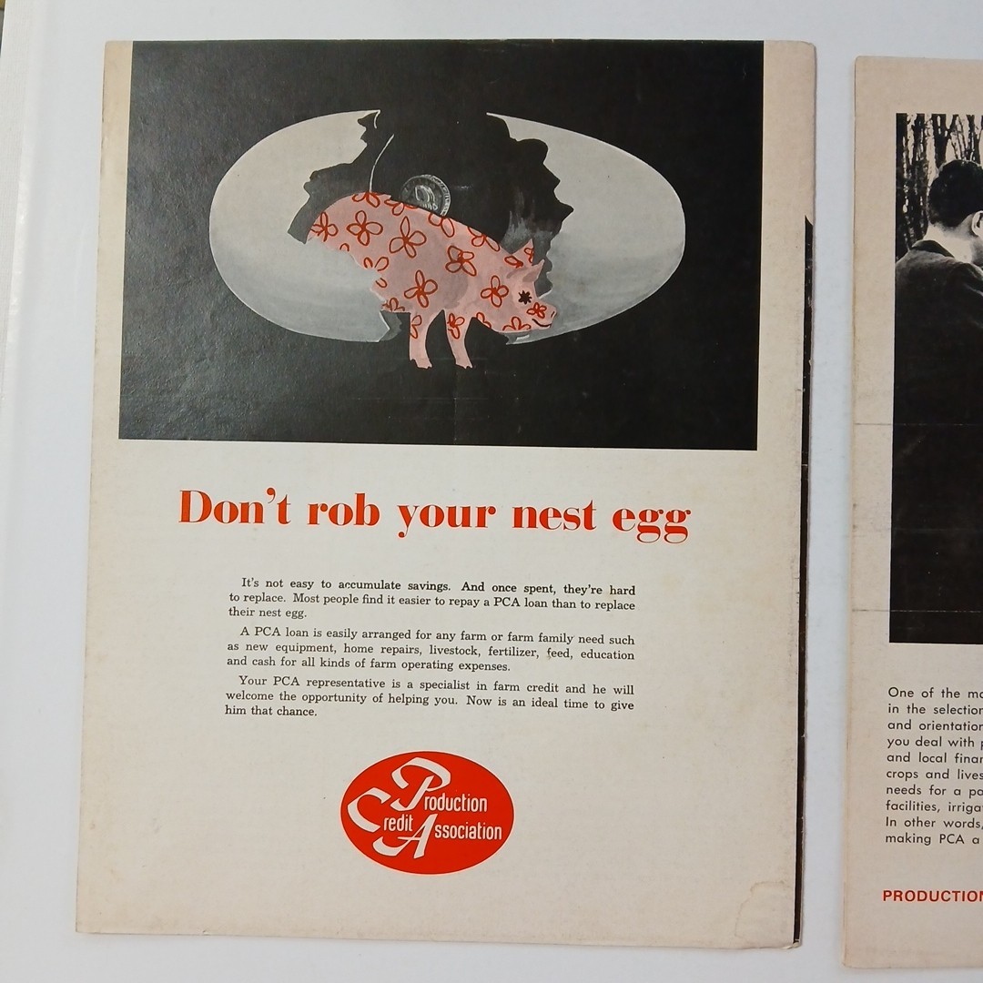 Production Credit Association Magazines 1968 Dairy Row Crops Milk Cartons Jan-A