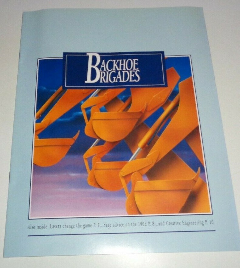 John Deere « Backhoe Brigades » Sales Brochure 5/94 310C/D 190E Excavator 482C JD