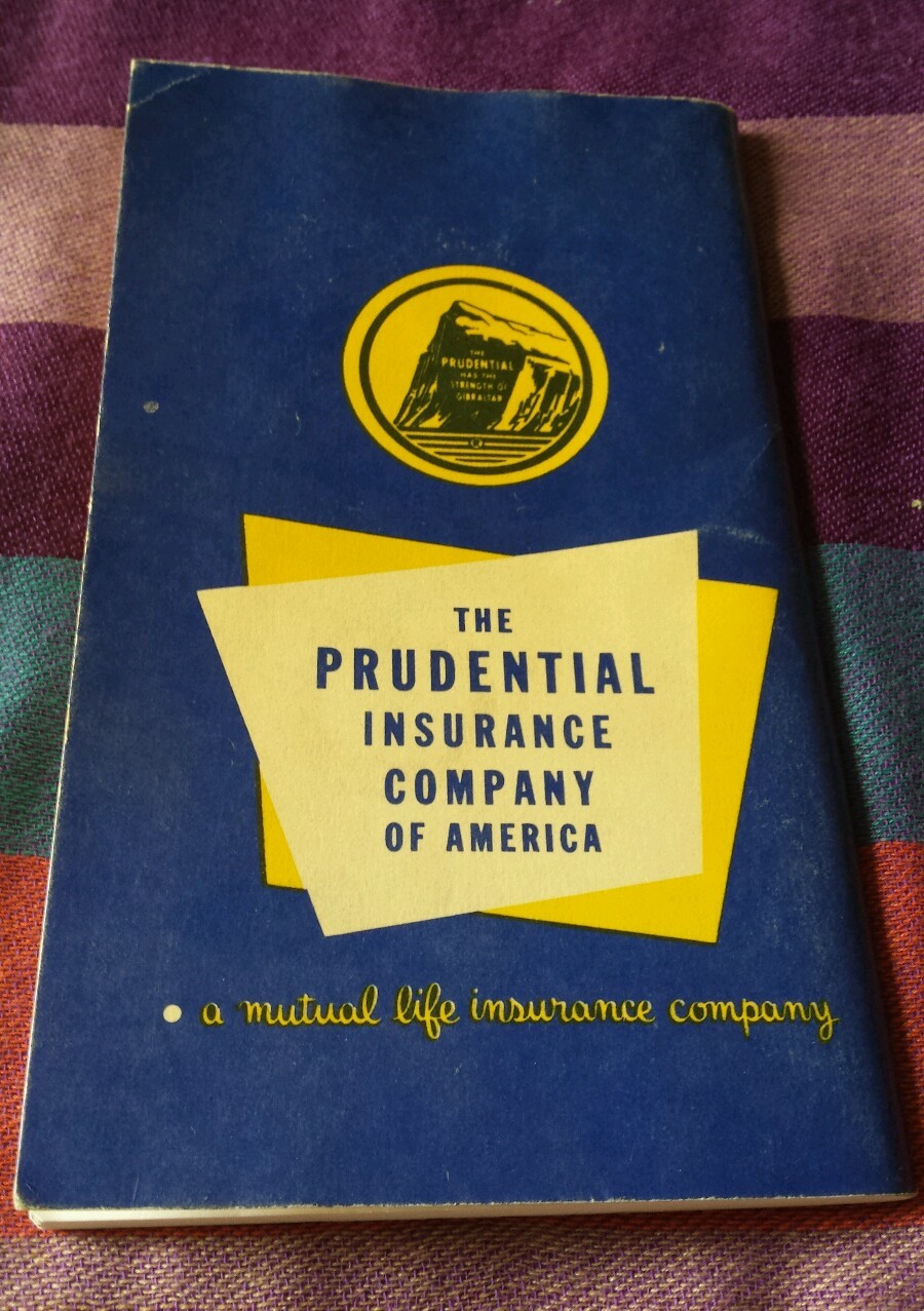 VTG EARLY 1960&rsquo;S PRUDENTIAL INSURANCE CO HANDBOOK FOR FARMERS & RANCHERS