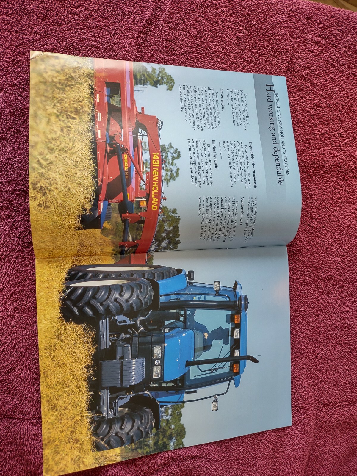 New Holland Ts90 ts100 ts110 Tractor Brochure Advertising Literature lot of 3