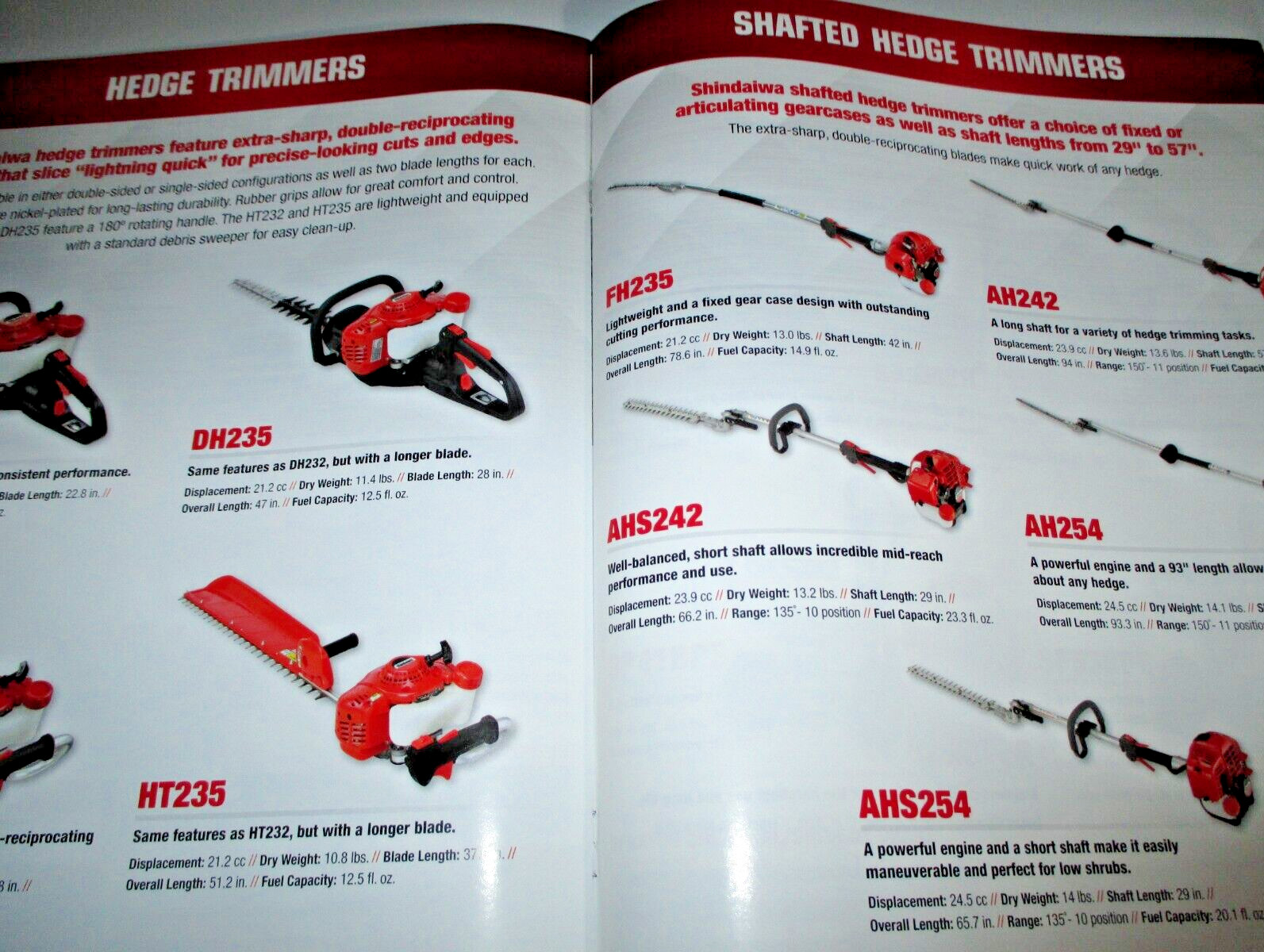 *Shindaiwa 2016 Full Line Sales Catalog Manual Brochure Chain Saws Trimmers &&