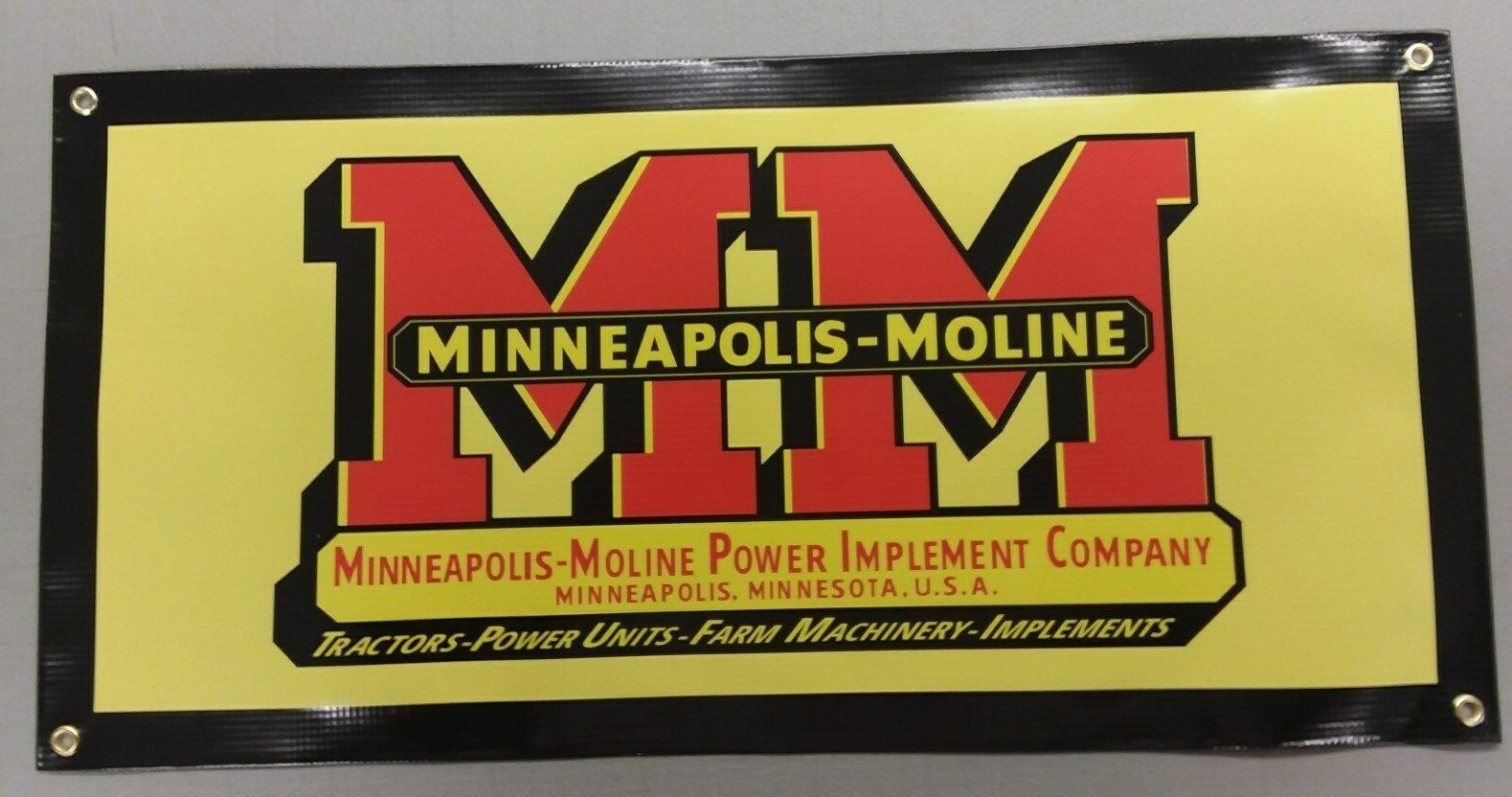 MINNEAPOLIS-MOLINE BANNER- 24&Prime; X 12&Prime;