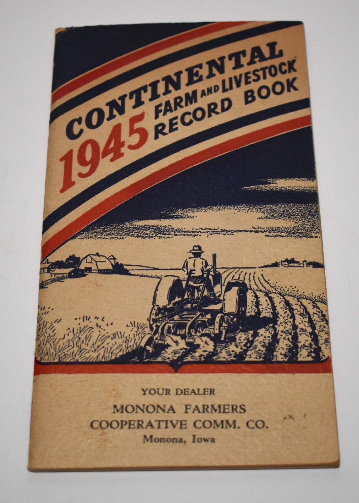 Vintage 1945 Continental Farm Livestock Record Book Co-op MONONA IA Advertising