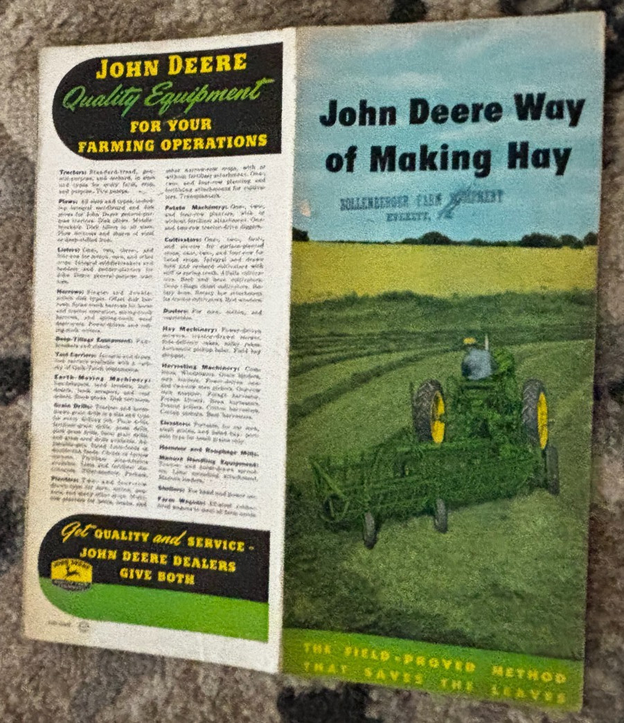 John Deere Making Hay the John Deere Way For 1954 Brochure DCPA26