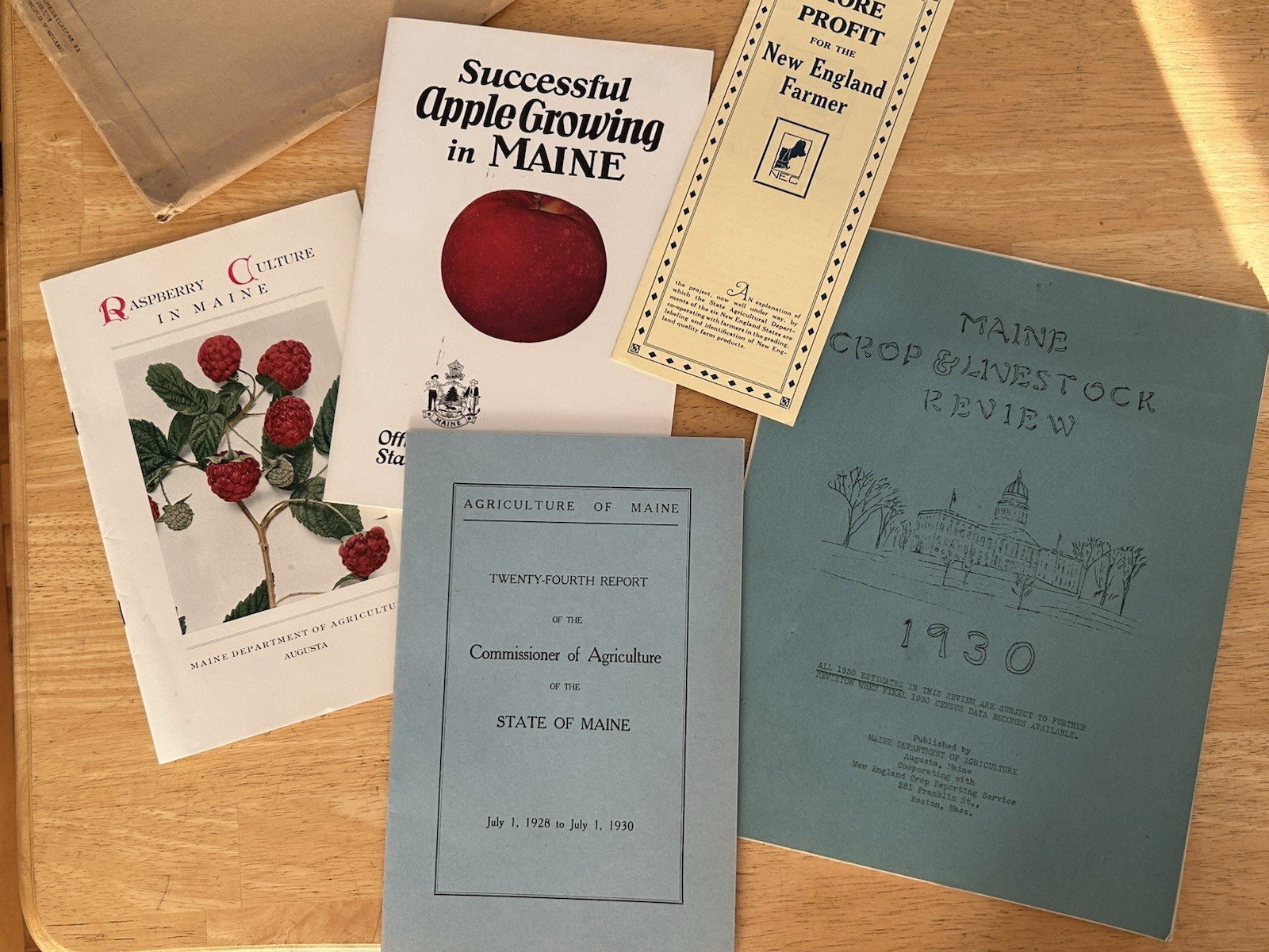 Vintage Maine Agriculture Department Brochures Fruits 1930