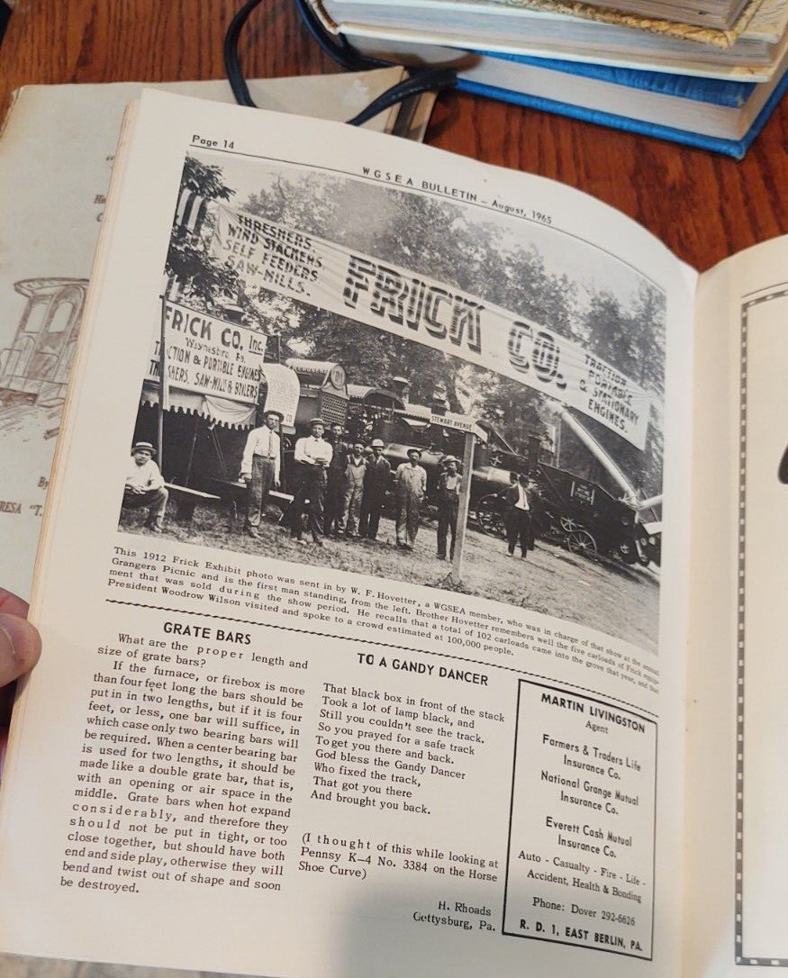 Official Steam show , Tractor Show Program 1965 Williams Grove Steam Engine
