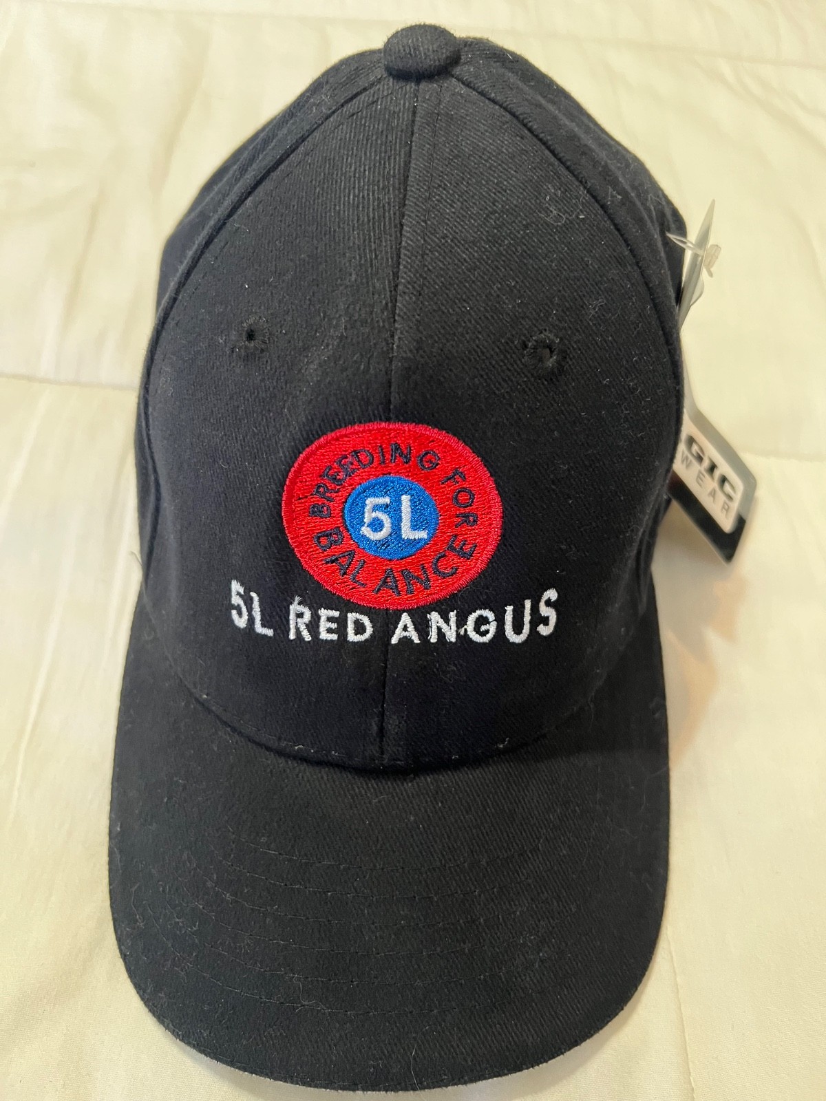 5L Red Angus Cattle Ranch Breeding Auctions SHERIDAN Montana Baseball Hat Cap