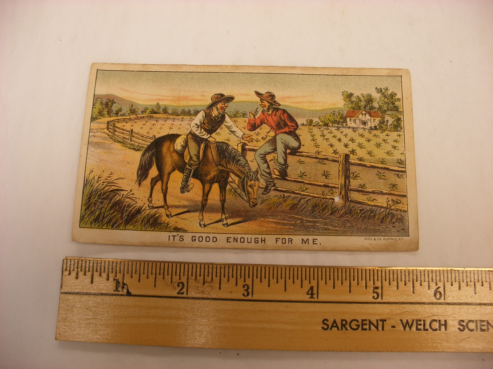 Vintage Farm Farming Equipment Trade Card – Tait Wire Check Rower