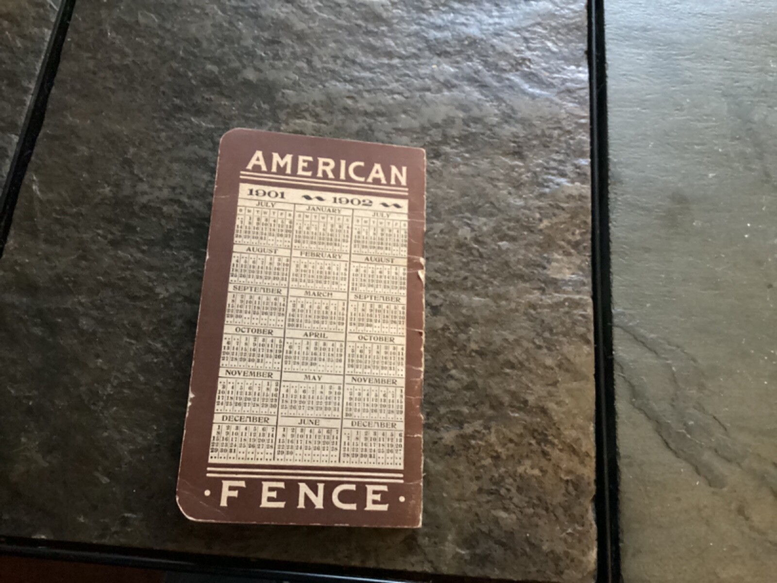 1901 American Field & Hog Fence, American Steel & Wire Co. Memo Book