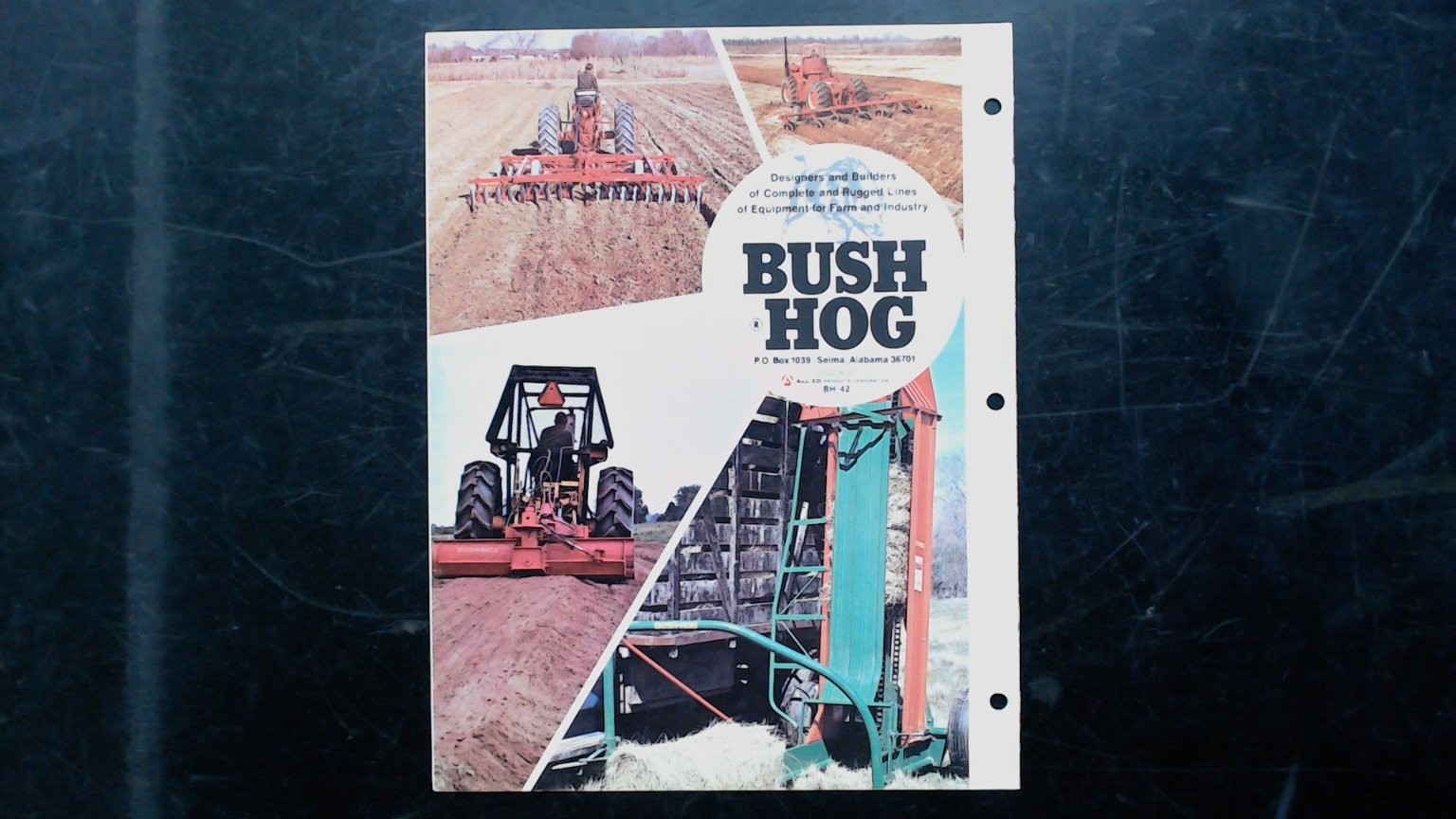 Bush Hog Rotary Cutter Line Vintage Agricultural Brochure Seima AL