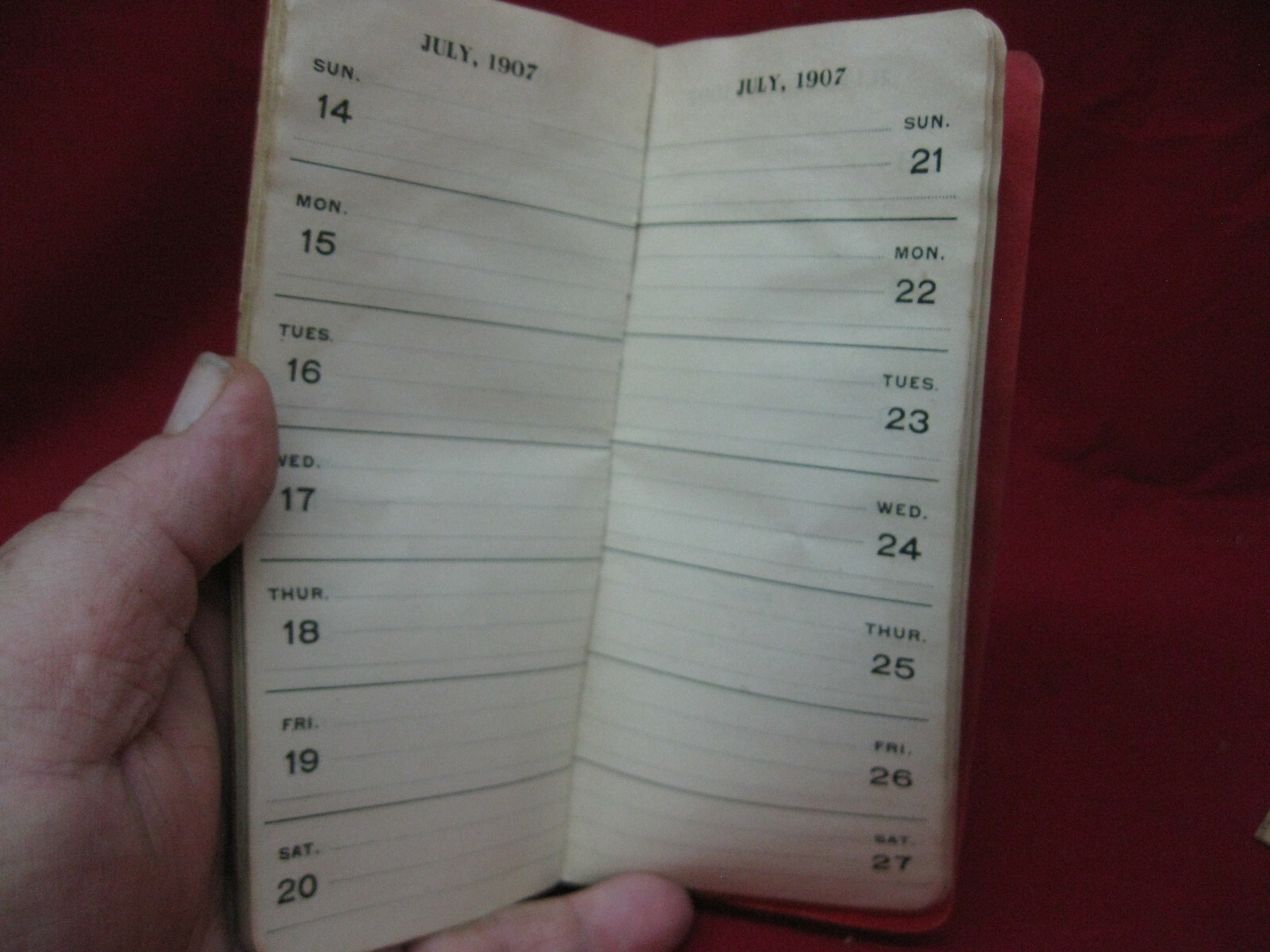Unique Antique 1907 SM Hess & Brother Advertising Fertilizer Memo Notebook