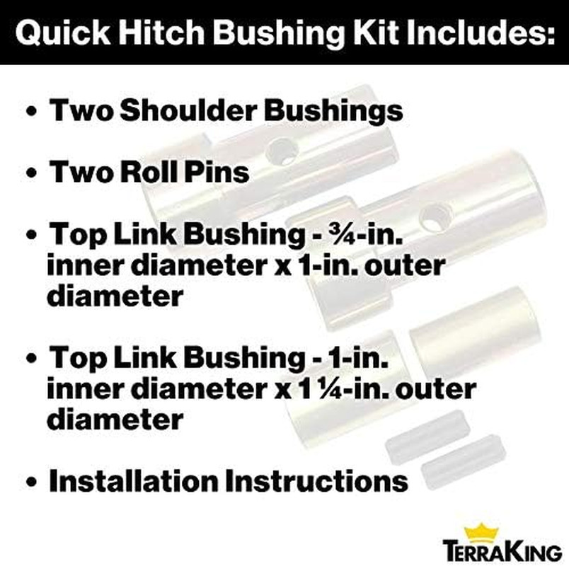 Terraking – TK95029 – Quick Hitch Bushing Kit Imatch 7” Yellow