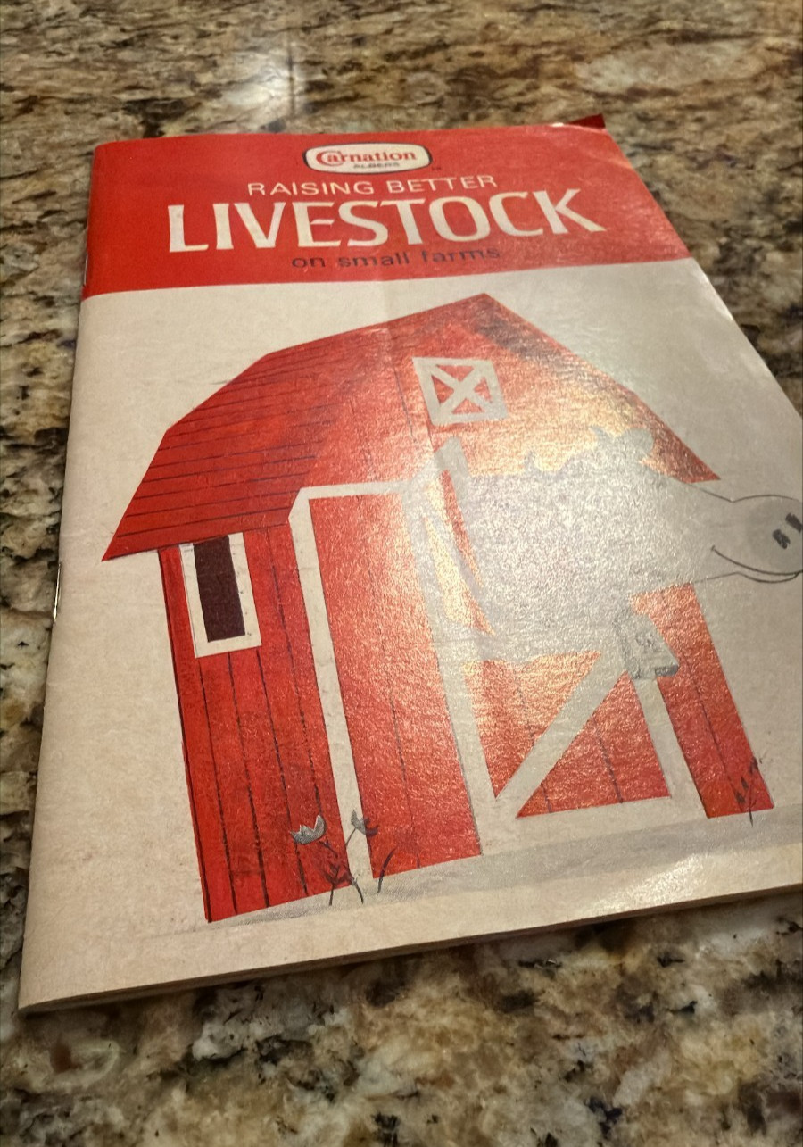 Vintage Carnation Albers « Raising Better Livestock on Small Farms » Booklet
