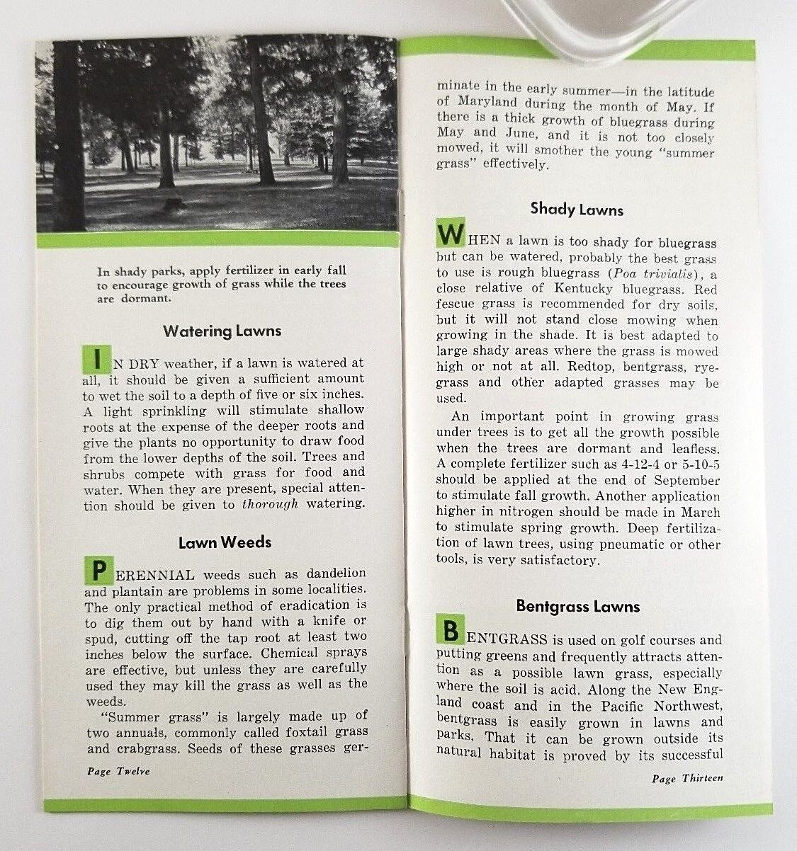 Improving Grass National Fertilizer Association Vintage Brochure 1941