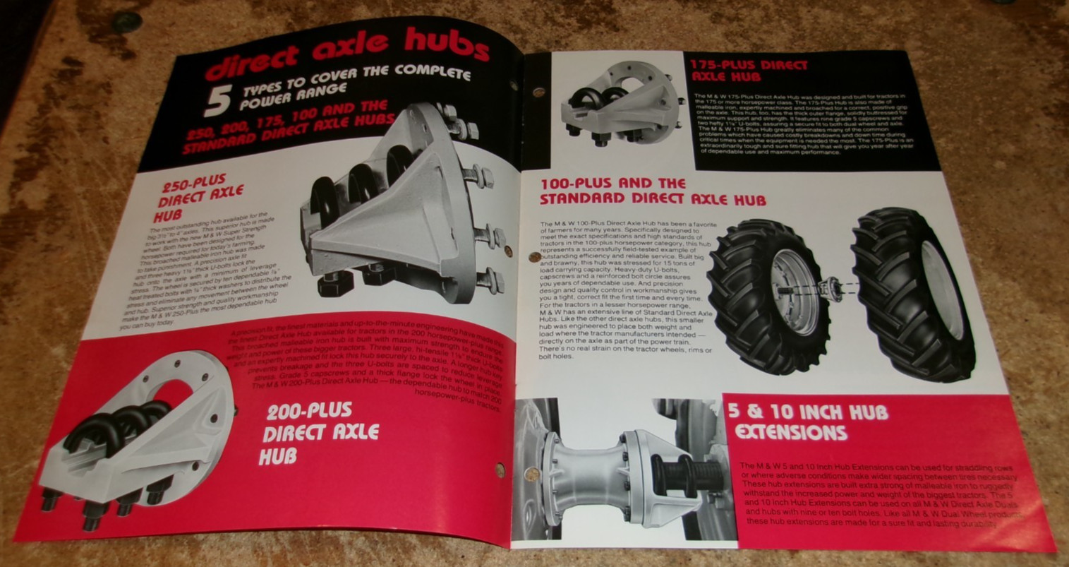1970&rsquo;s M&W dual wheels brochure in good shape used