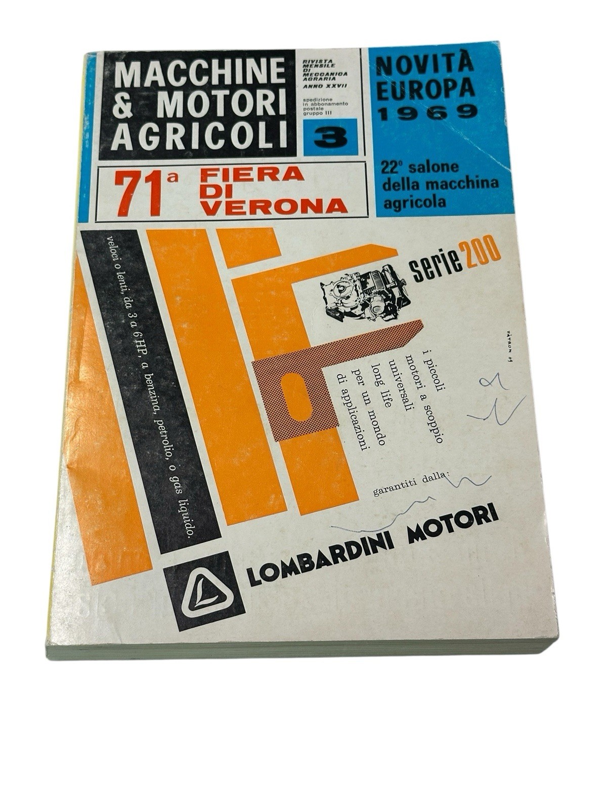 Landini C3200 Crawler Tractor Minicingolata VTG Italian Sales Brochure Poster!