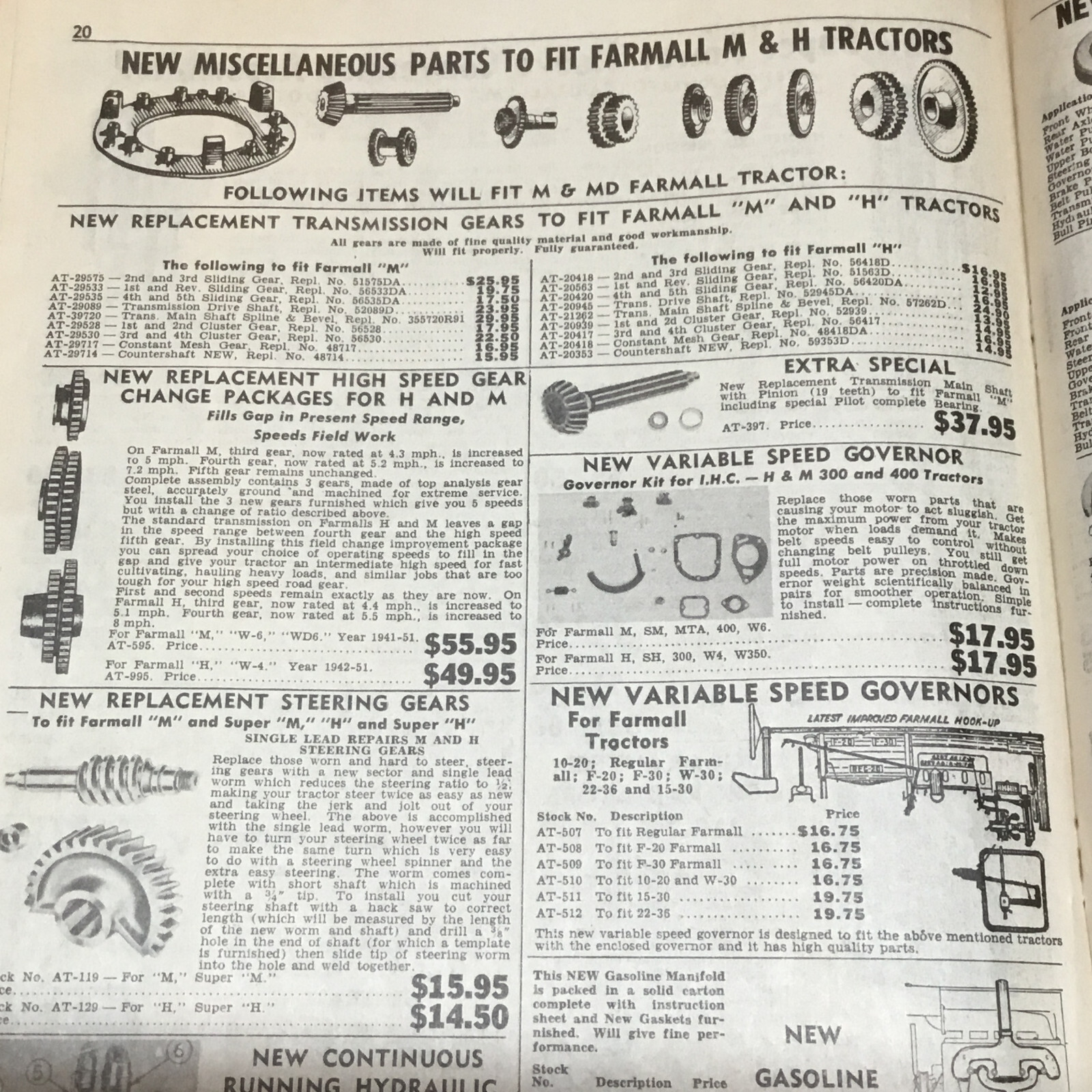1959 Acme Tractor Supply Co. Catalog Lincoln, Nebraska, John Deere, Farmall