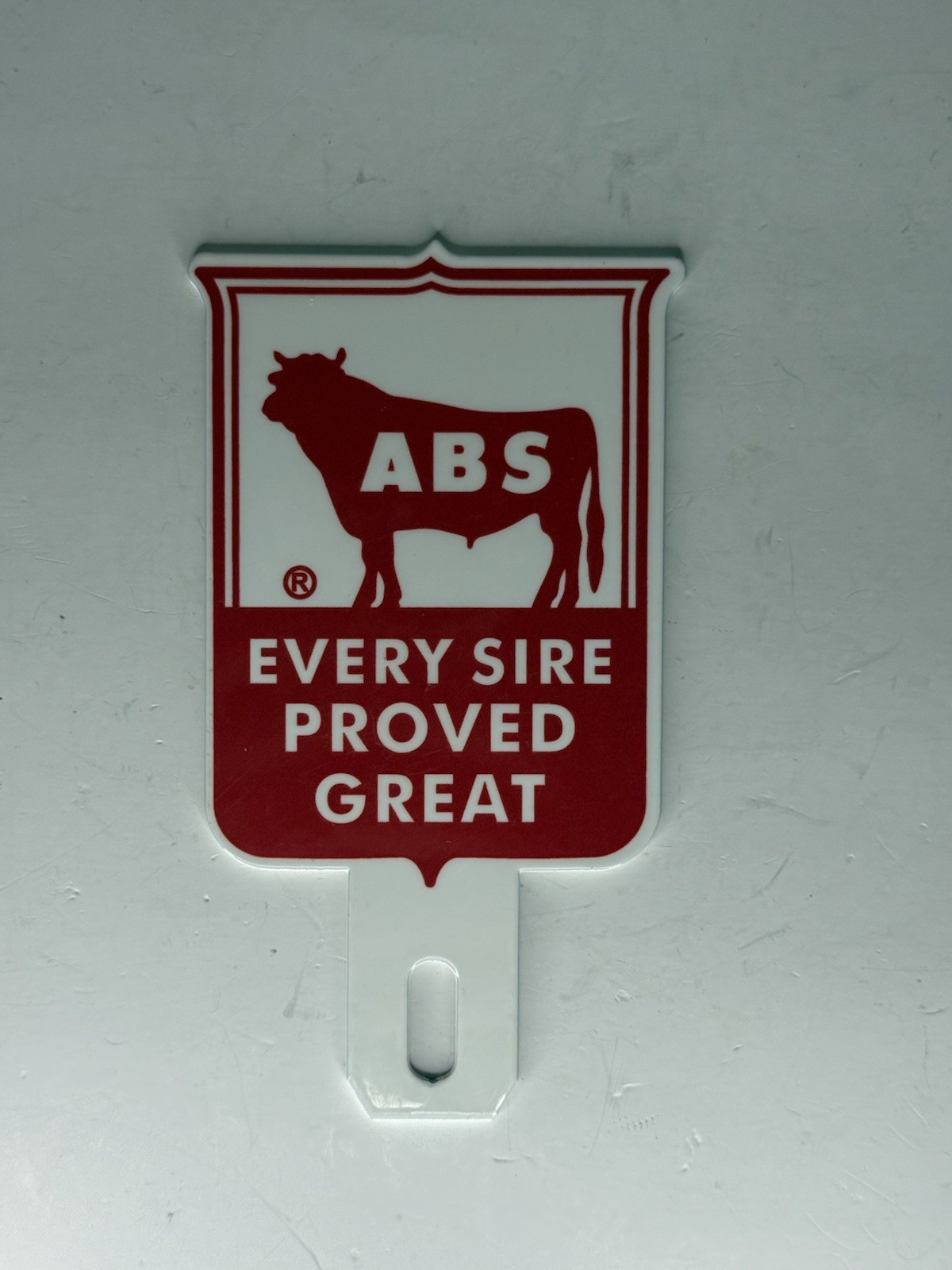 ABS Global Every Sire Proved Great Advertising 3”x5.5” License Plate Topper
