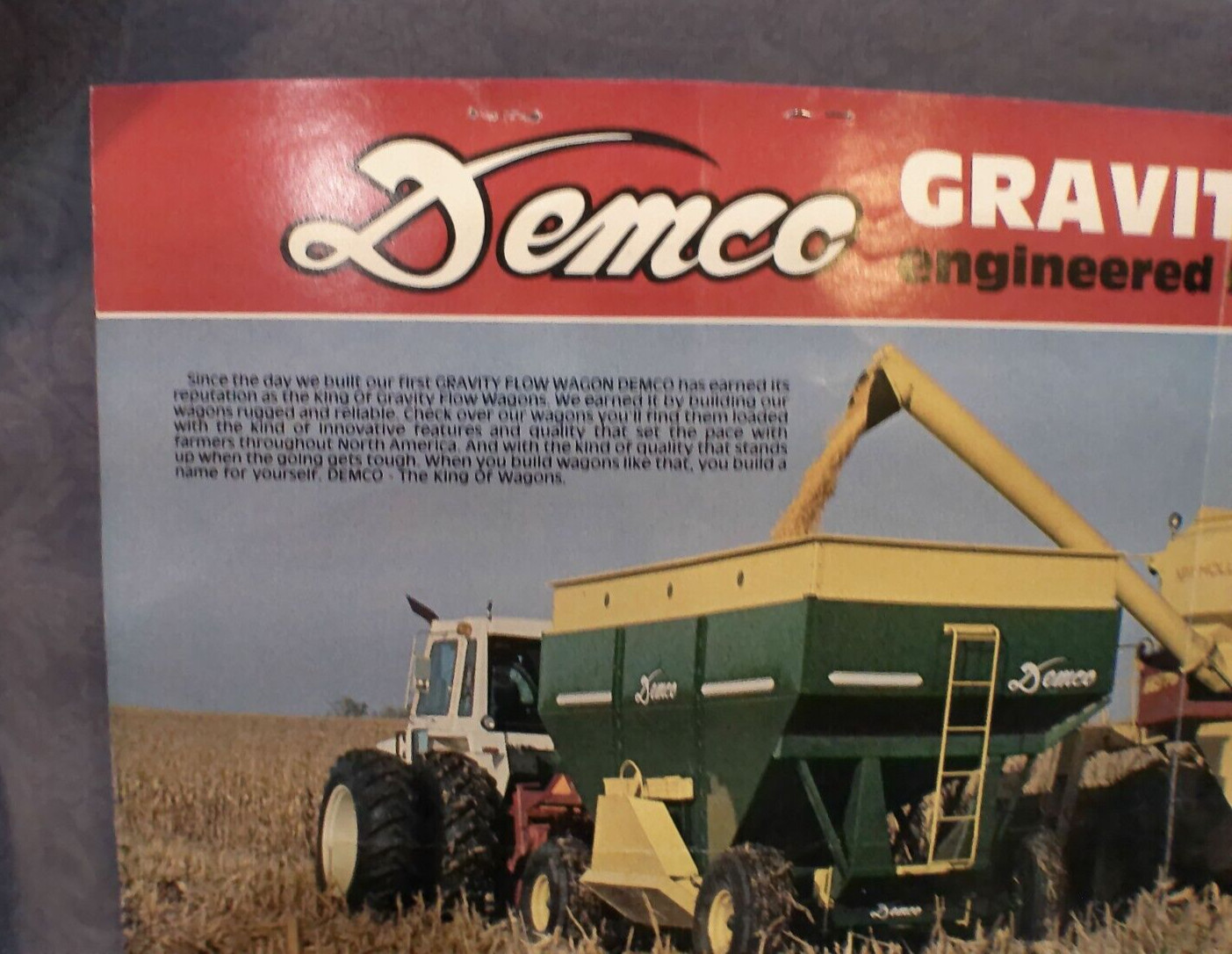 Demco GF-250 GF-525 Gravity Flow Wagons Sales Brochure