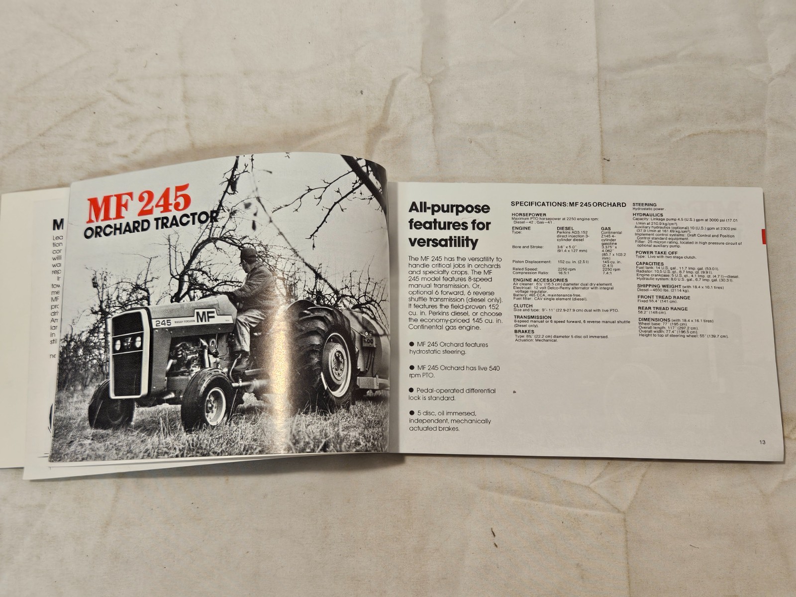 MASSEY-FERGUSON FARM MACHINERY GUIDE 1978 EDITION 212 PAGES