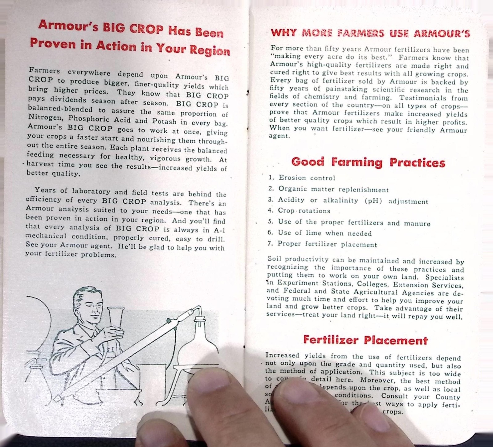Vintage 1950s Armour Fertilizers Vertagreen Big Crop Advertising Memo Booklet