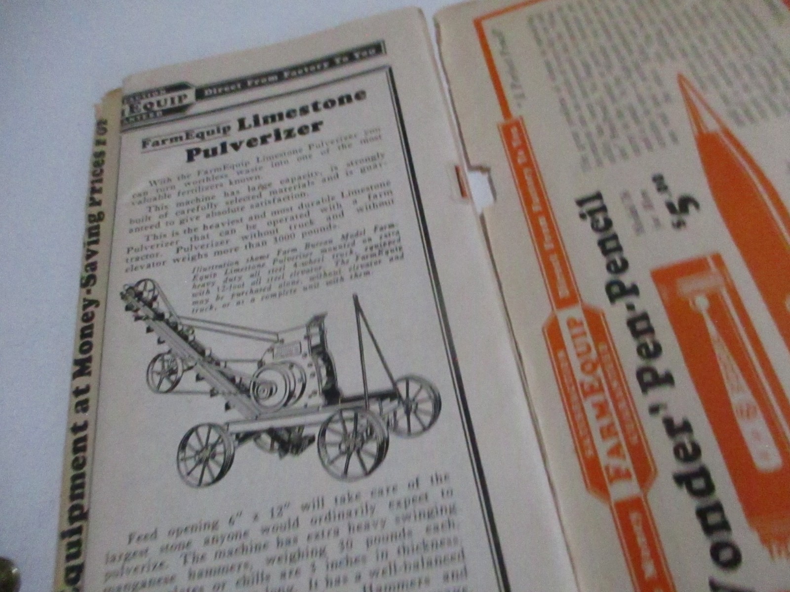 1920s Farm Equipment Bargain Bulletin Catalog Mailer