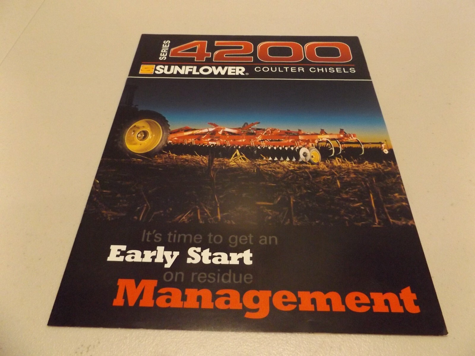 SUNFLOWER COULTER CHISELS SERIES 4200, LIT # BAC 19394 7/99