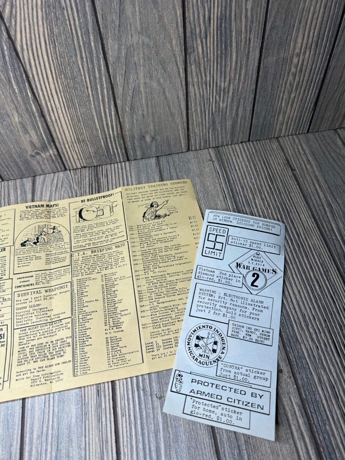 Vintage Allied Survival Sales Catalog & Stickers