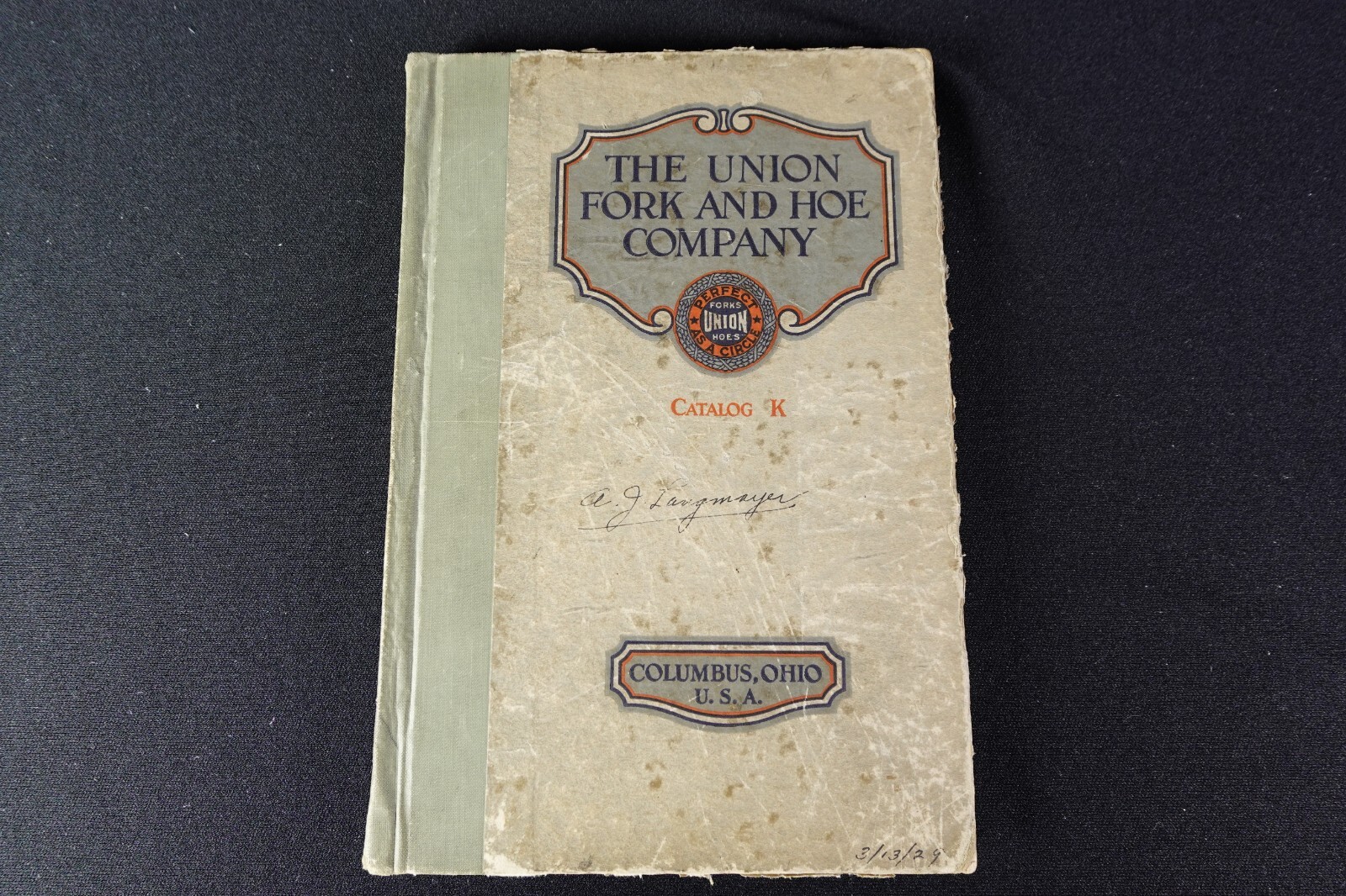 1928 Union Fork & Hoe Co Catalog Farm Garden RR Contractors Tools Columbus OH