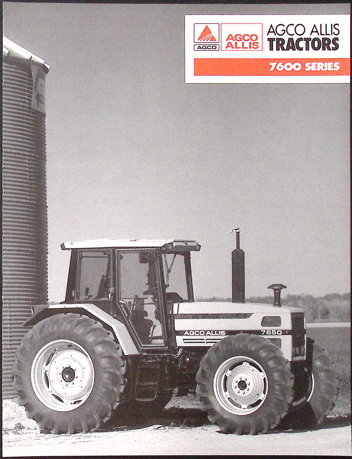 AGCO ALLIS 7600 Series 89/115/128 HP Tractors Specs Sales Brochure – Mint