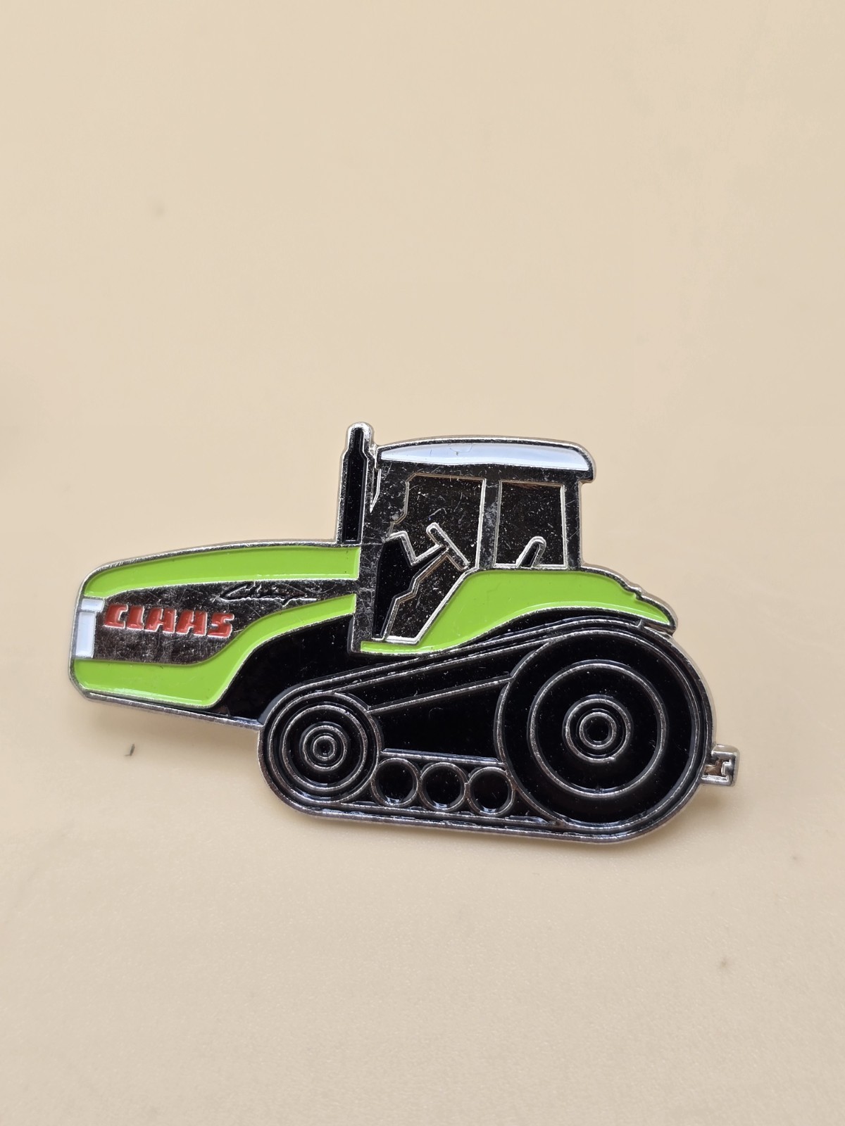 Lot Of 2 Vintage Claas Tractor Enamel Lapel Pin Challenger Agriculture Crawler