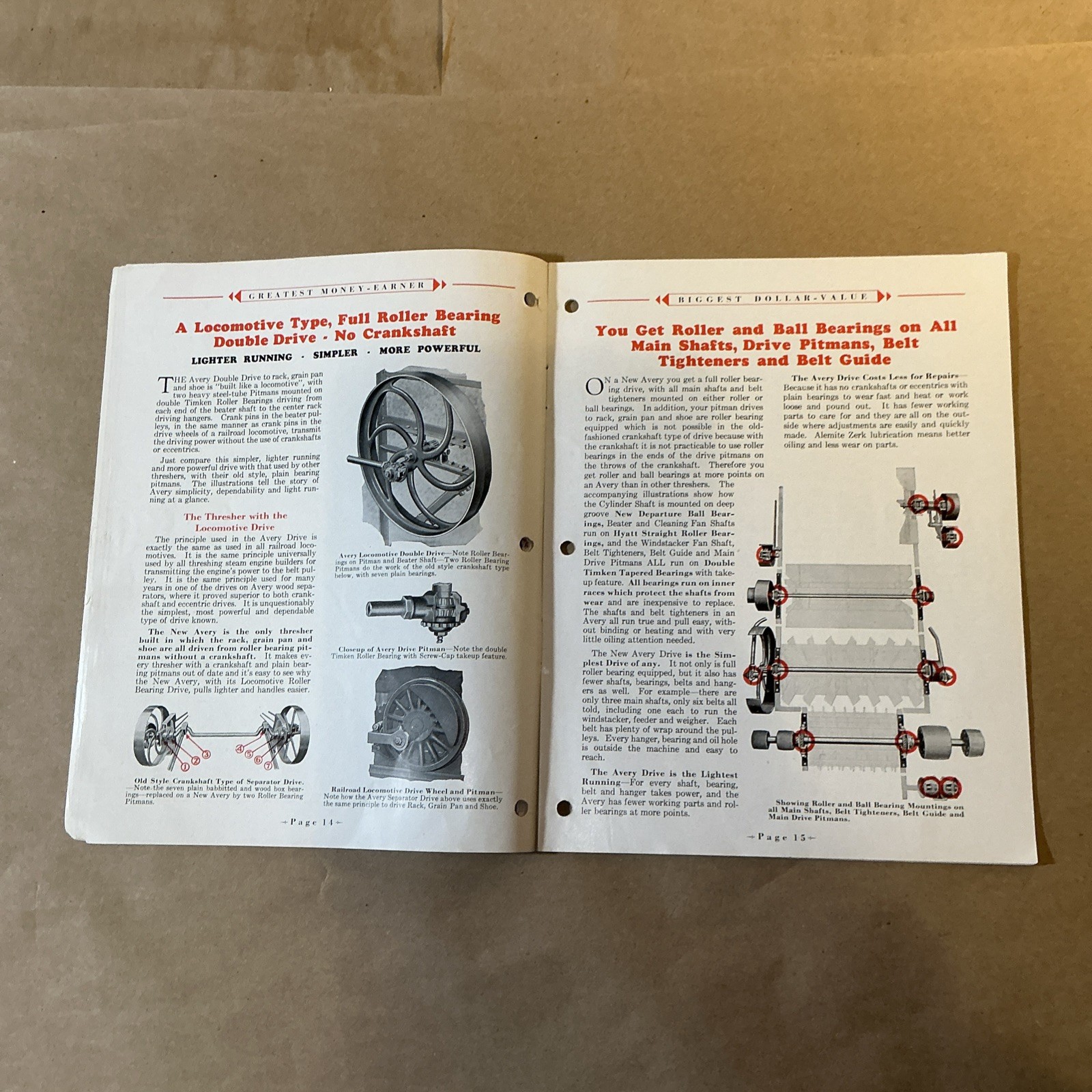 Vintage Original Threshers Catalog Avery Power Machinery Co. As Is INV-P1059