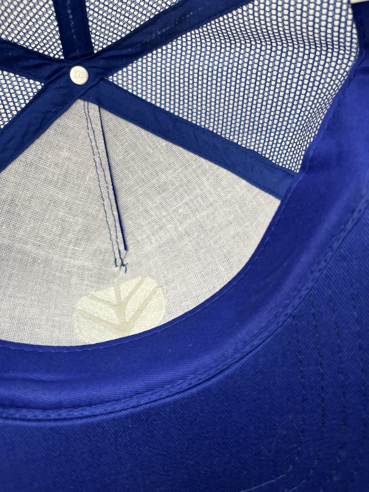 New Holland Trucker Embroidered Baseball Hat Blue Snap Back Adjustable Cap