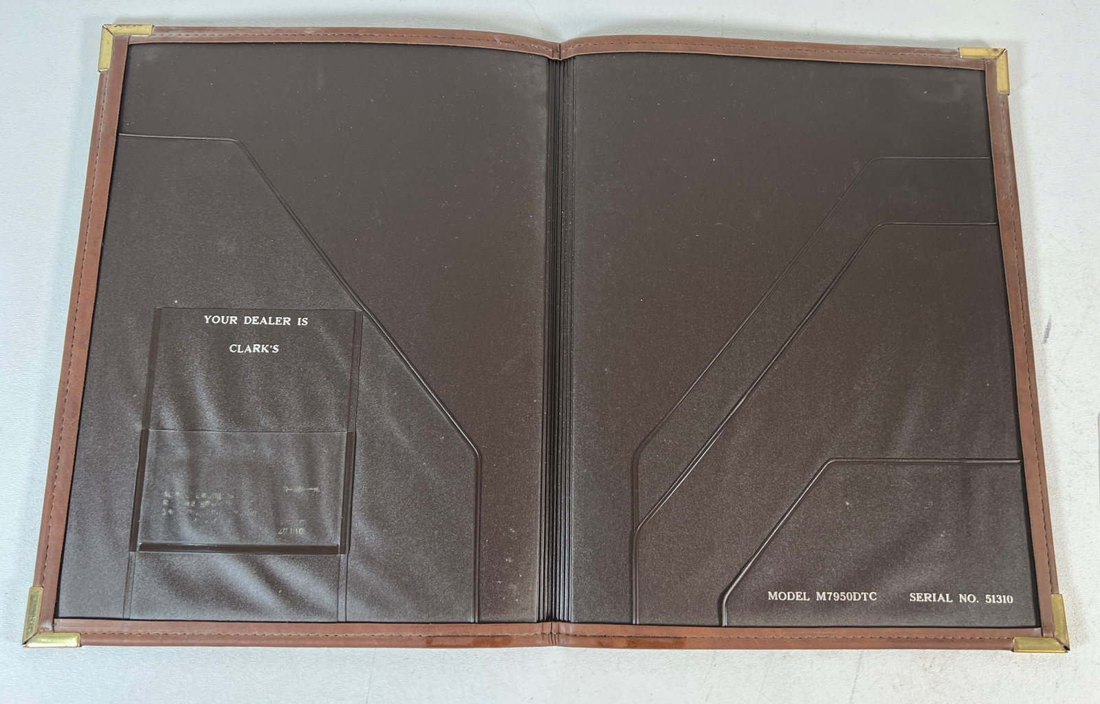 Vintage Kubota VIP Service Leather Folder With Inserts, Tractors, Farming, Etc
