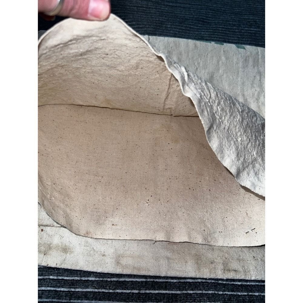 Vintage Bemis Chase Alfalfa Seed Bags Cotton Canvas Farmhouse Decor Lot of 2