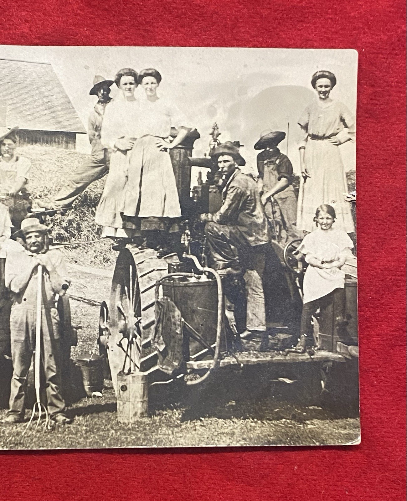 1900c **FARM HANDS & AGRICULTURAL EQUIPMENT** UNUSED REAL-PHOTO POSTCARD (RPPC)!