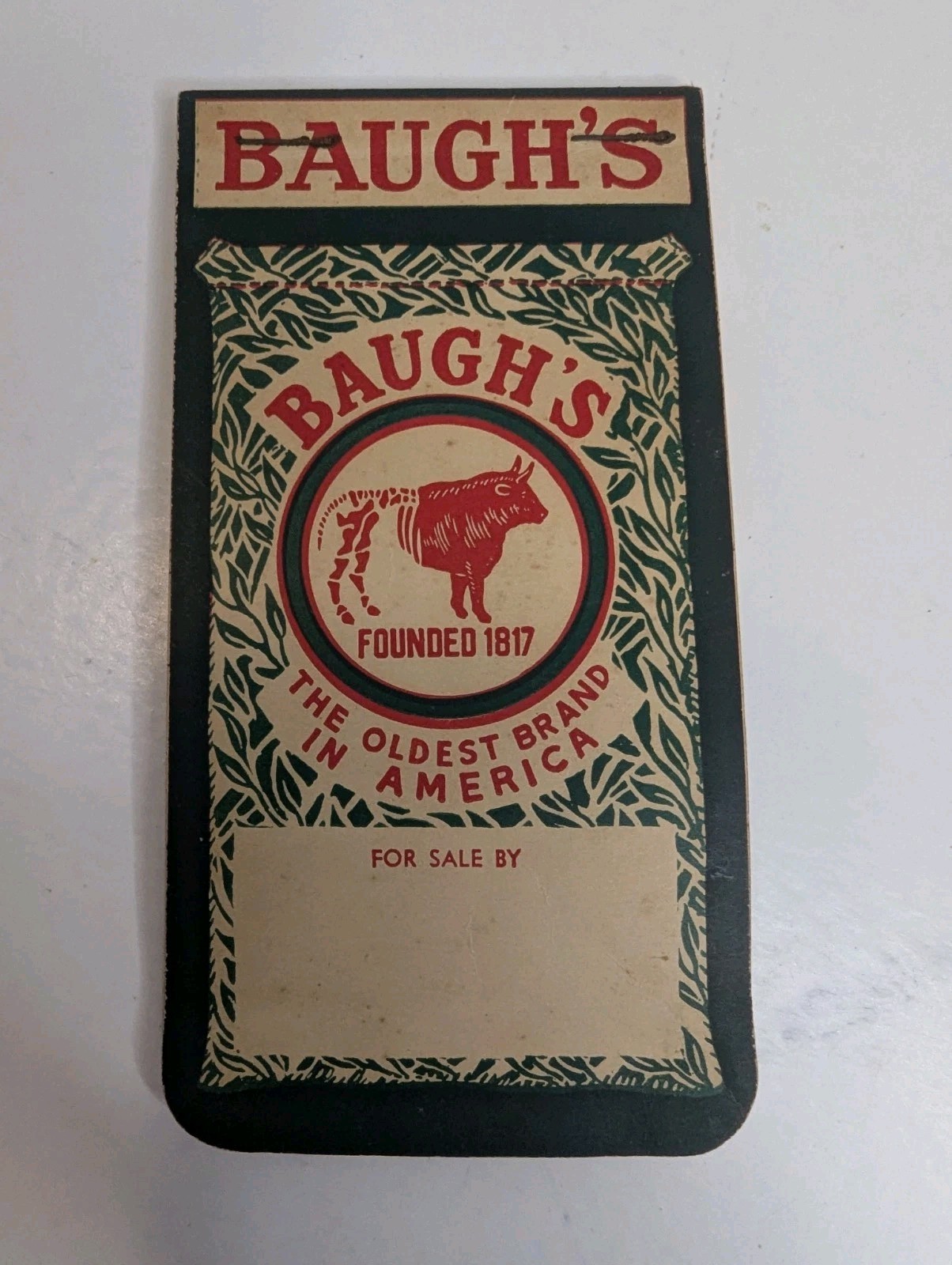 Vintage Baugh’s Premium Plant Food Notepad Tablet Baugh & Sons Co 1956