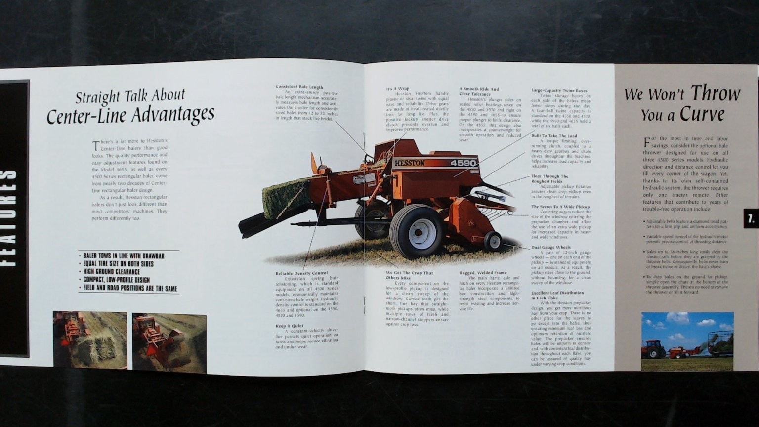 Hesston Rectangular Balers Brochure 4655 4590 4570 4550 Vintage Agriculture