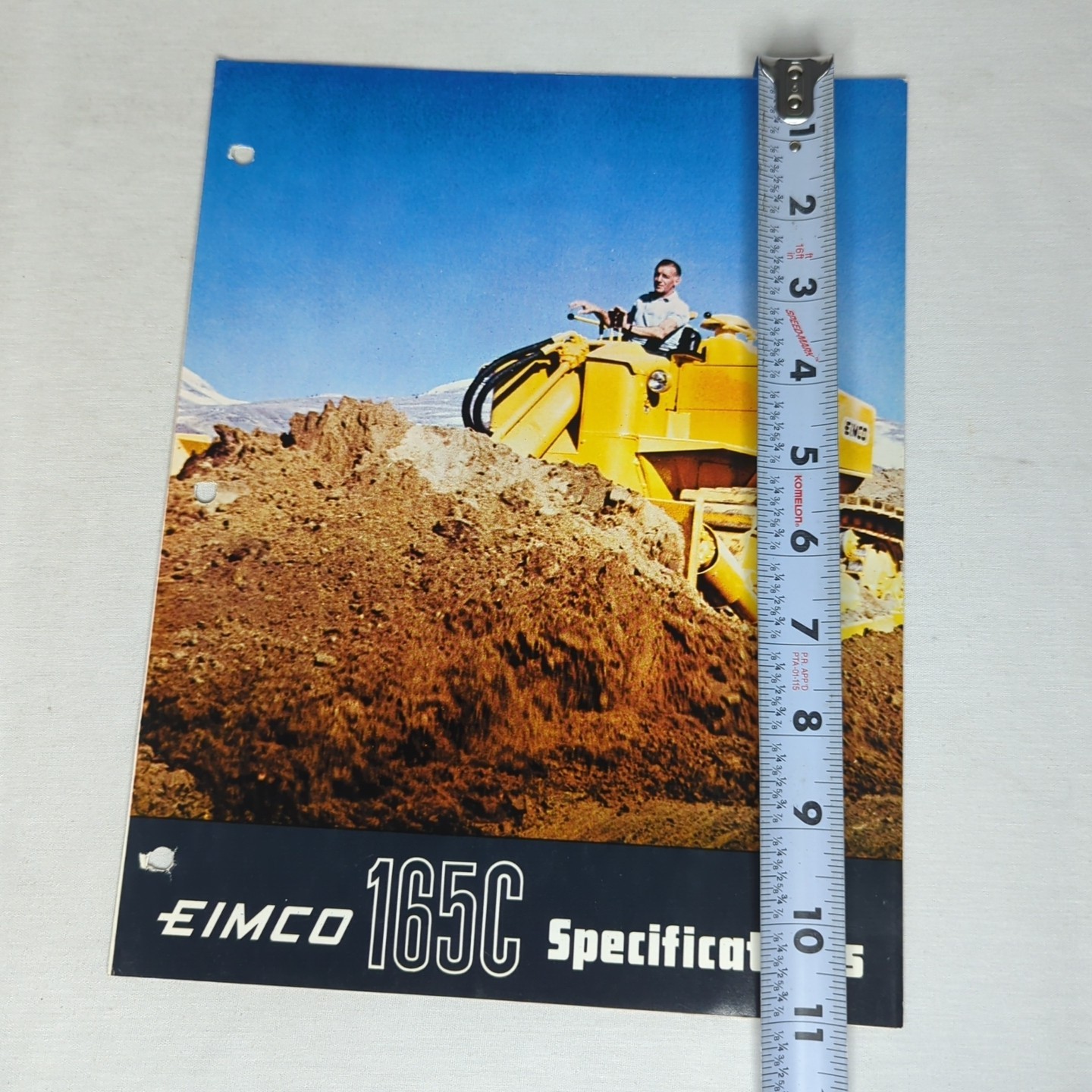 EIMCO 165C Specifications Brochure 1963